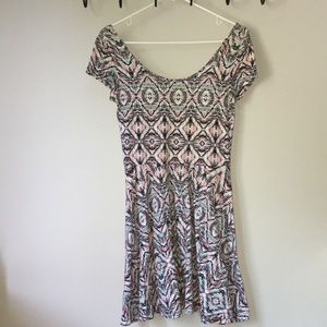 Printed skater dress